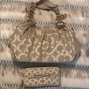 Limited edition coach purse and wallet